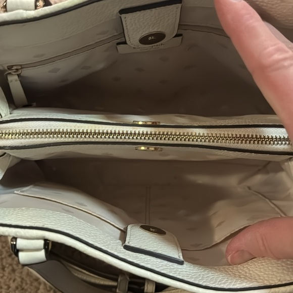 Kate Spade Bag cream and brown. Cross body, pebbled leather - Picture 8 of 9